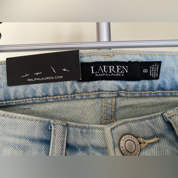 Ralph Lauren High Rise Straight Ankle Denim - Picture 3 of 15